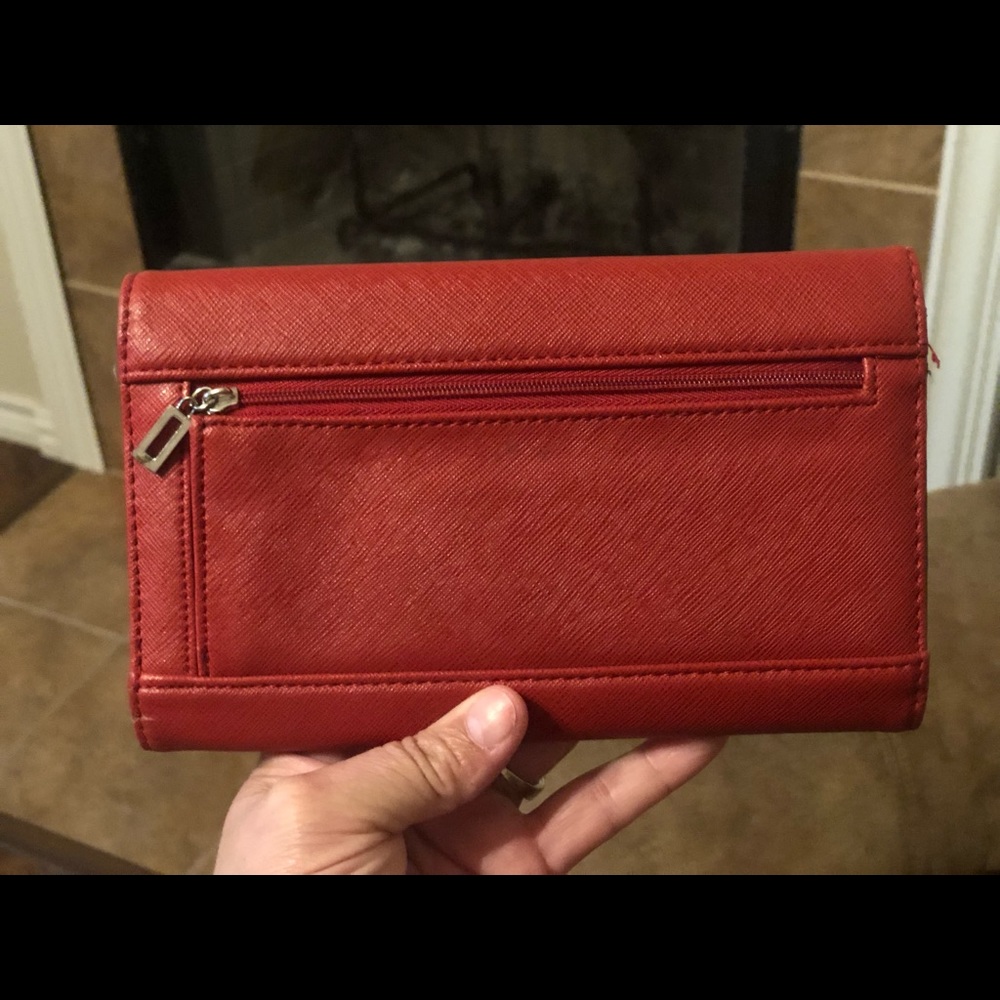 Red Guess wallet